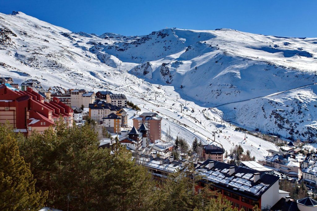 Mountain skiing - Pradollano, Sierra Nevada, , Andalusia, Spain