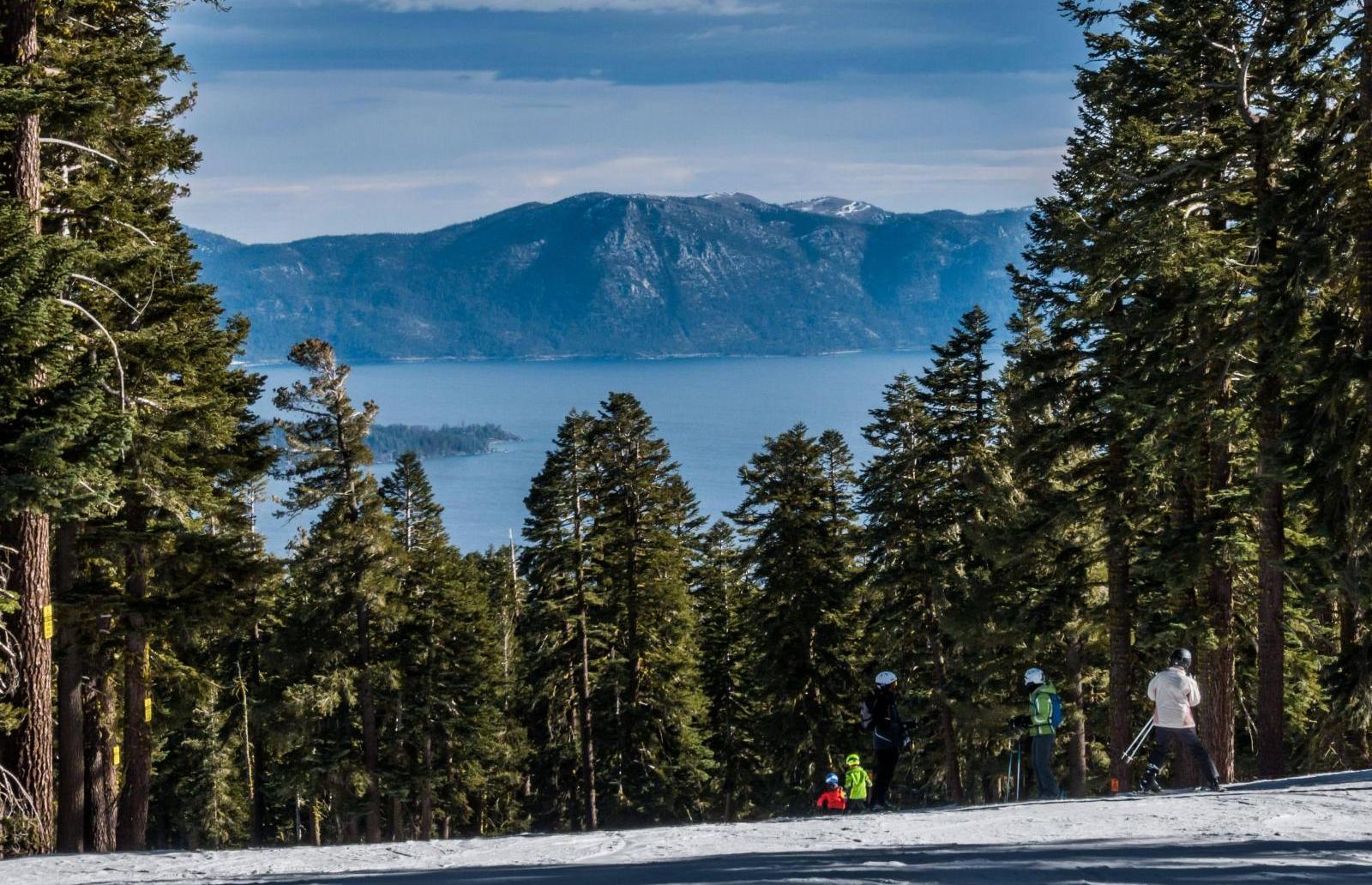 Northstar California overseeing Lake Tahoe