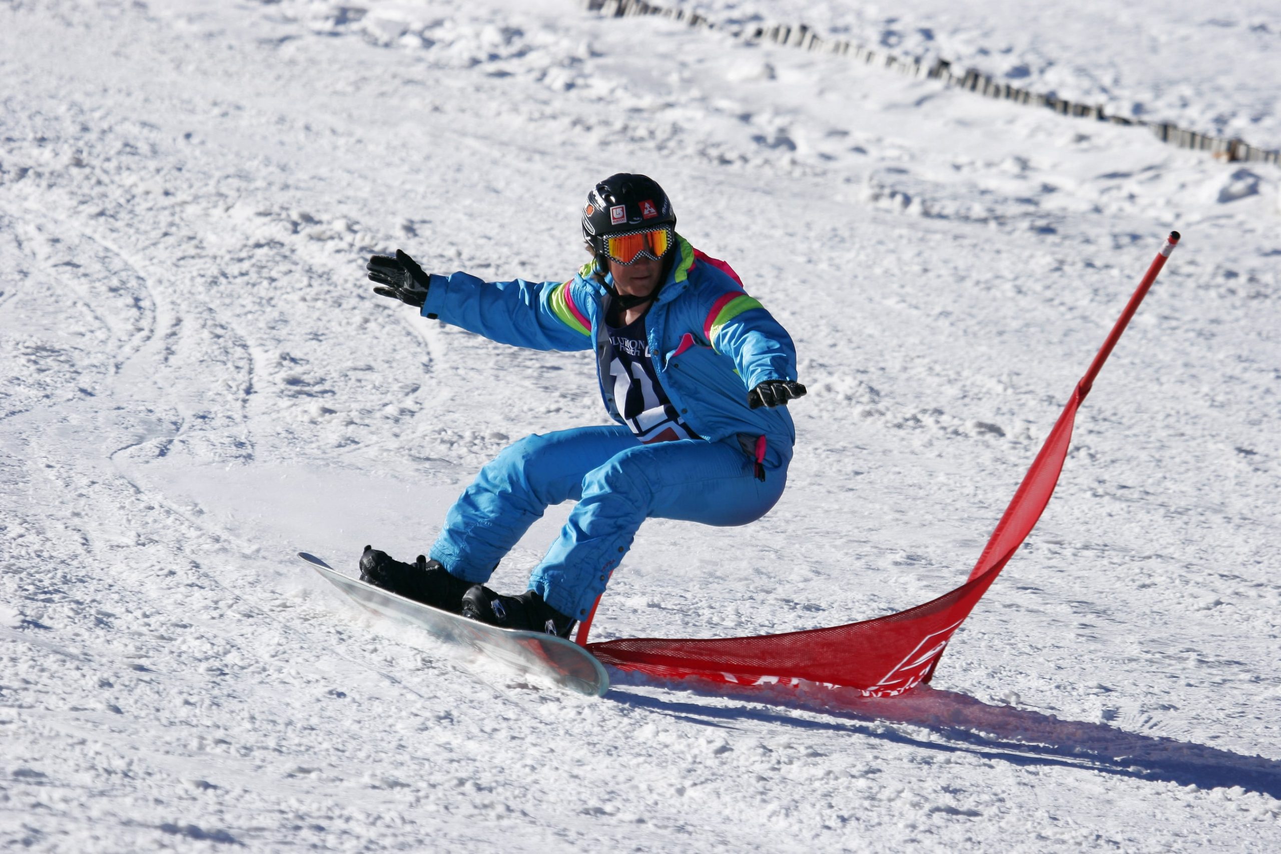 Snowboarder at a competition in Tiffendell, South Africa. Photo from Shutterstock by SAPhotog.