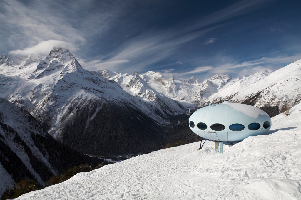 Tarelka’s Futuro 8-man Hotel. Photo from Adobe by Elena Bakhareva.