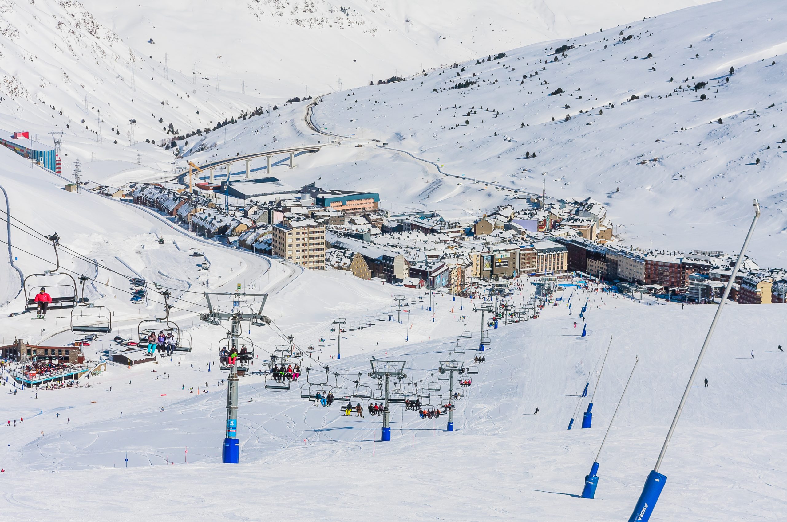 Grandvalaria ski area. © Nikolai Korzhov | Dreamstime.com