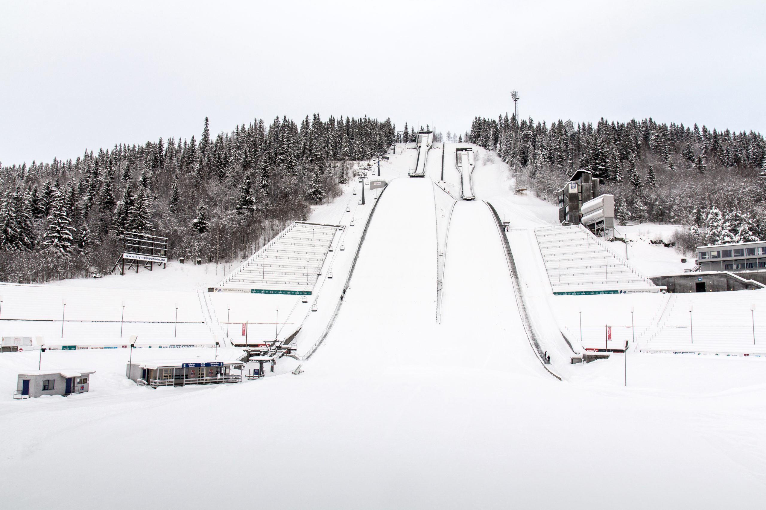 Lilehammer's ski jumping towers. © Ivan Cernicky | Dreamstime.com